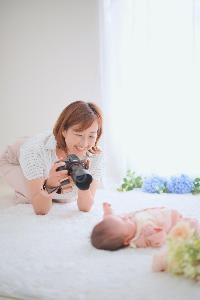 写真を撮っている様子