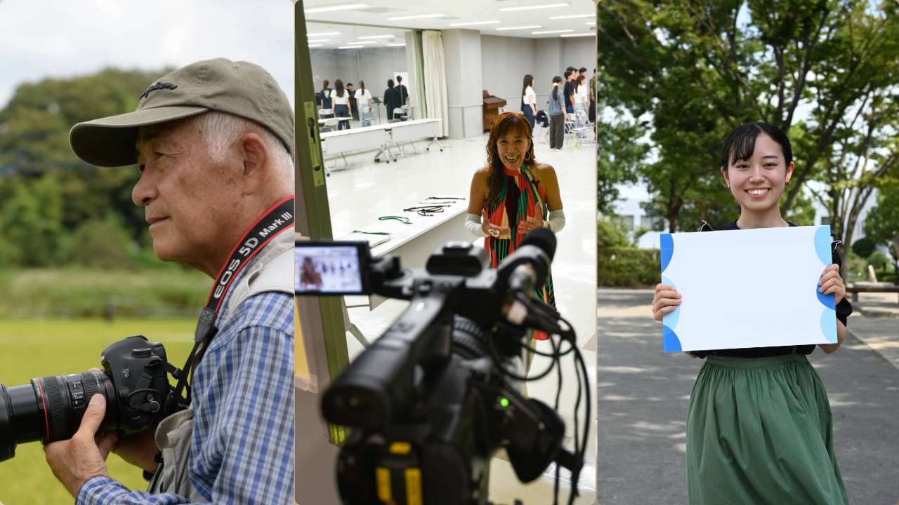 リポーターの様子