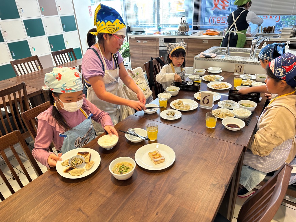 作った料理の様子