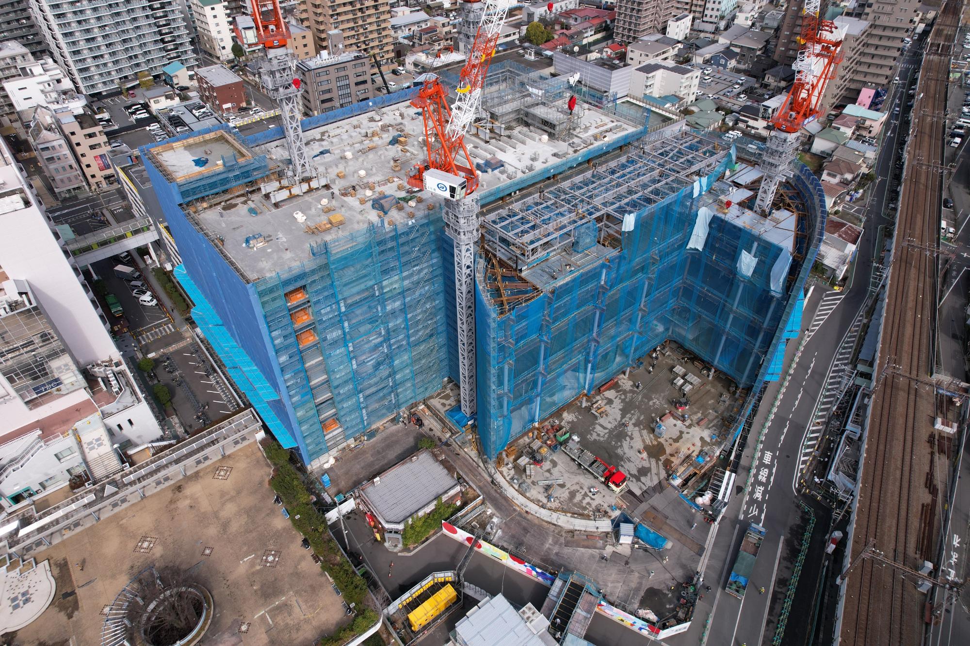 上空90mから(南西から)