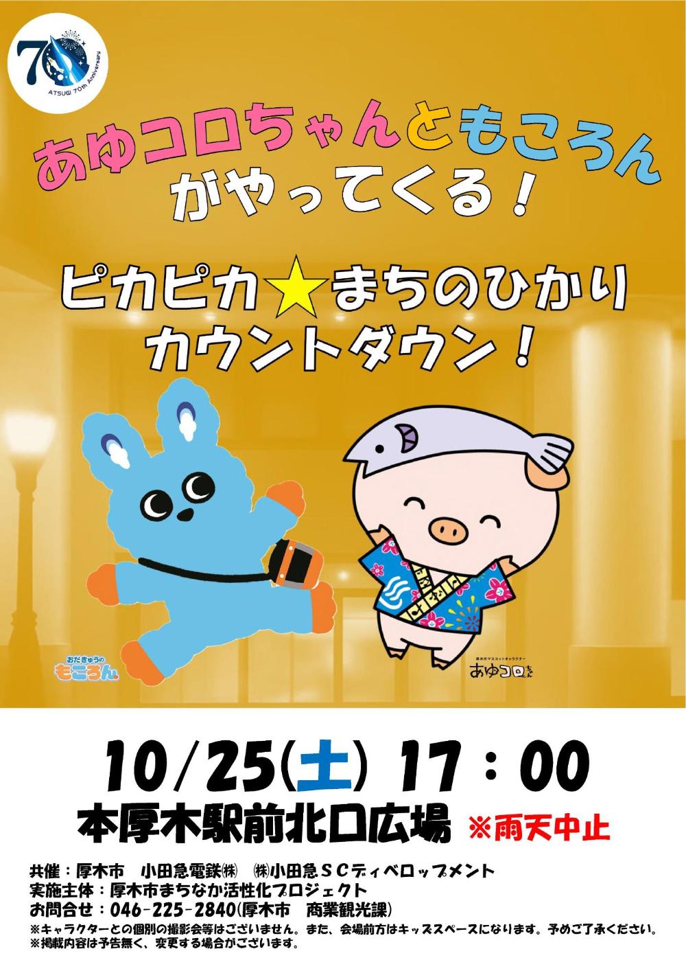 厚木市制70周年記念あつぎイルミネーション2025点灯イベント