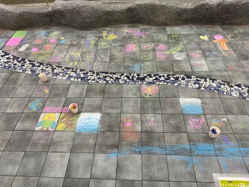 チョークアート体験