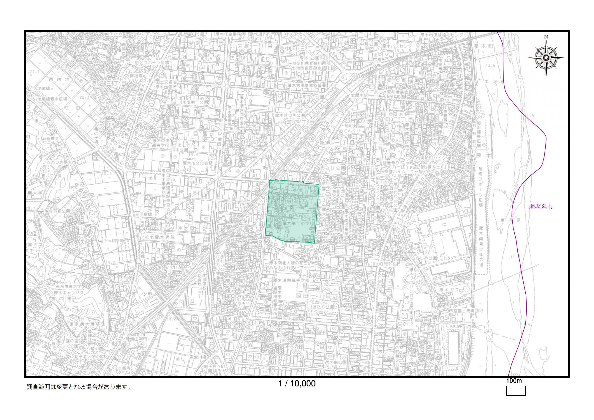 令和7年度地籍調査実施区域_旭町五丁目地区