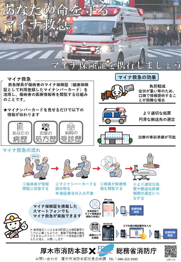 マイナ救急広報用リーフレット