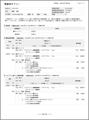 救急用サマリー