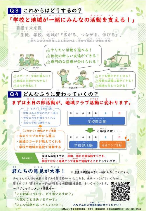 パブリックコメント児童・生徒向けチラシ(裏面)