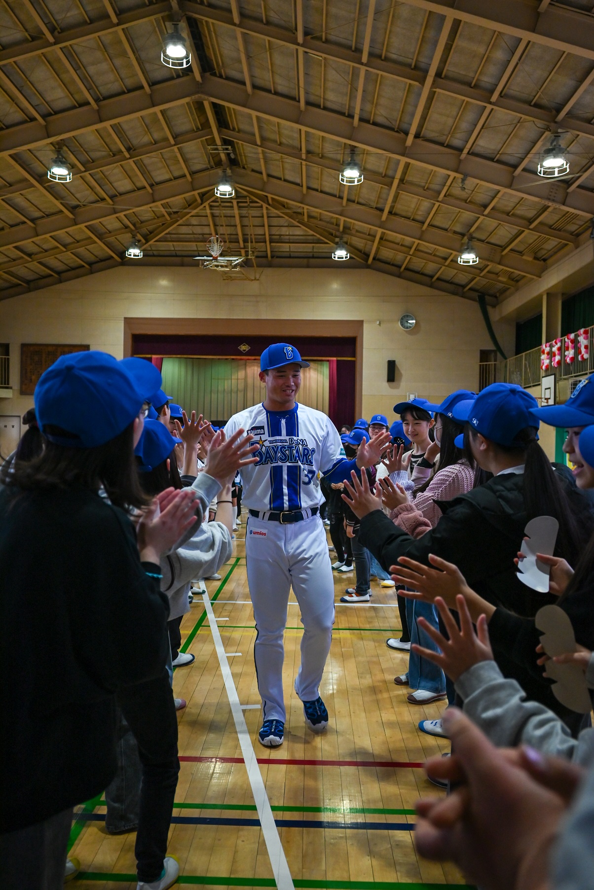 キャップ寄贈式の写真3