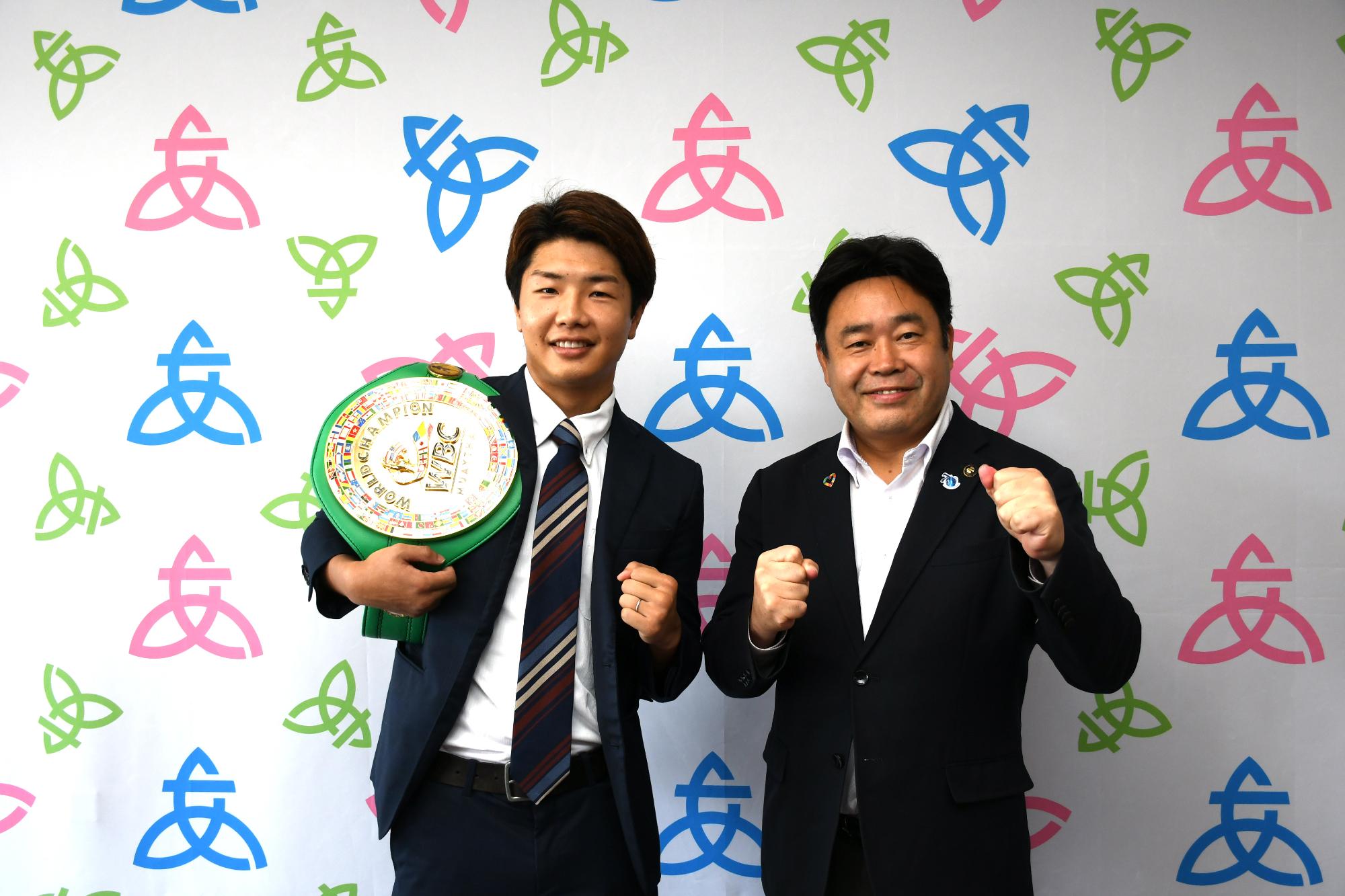 大田拓真選手表敬訪問写真