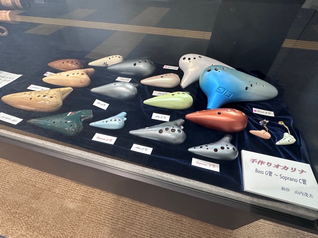 手作りのオカリナ