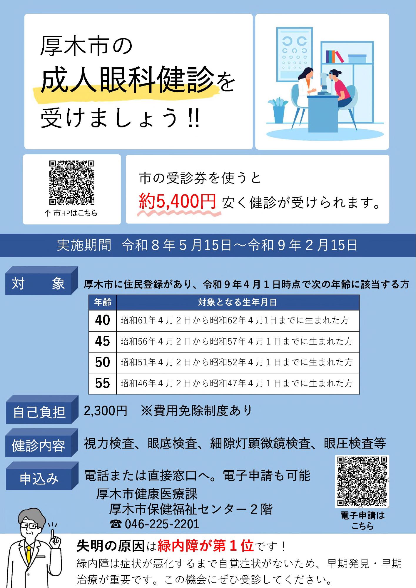 成人眼科ポスター