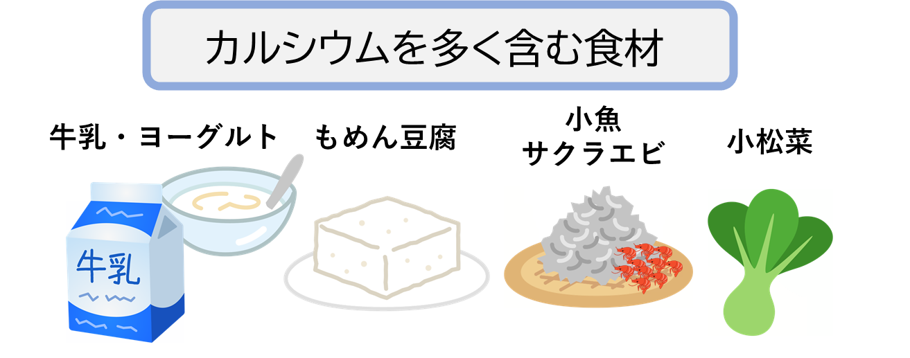 カルシウムが多く含まれる食材