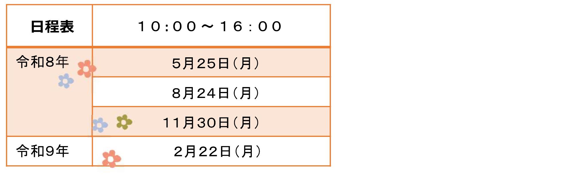 アツギトレリス会場 日時