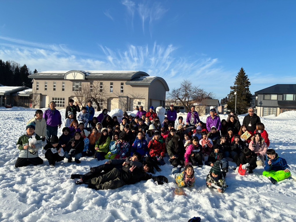 横手市雪遊び写真