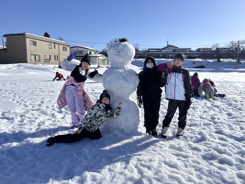 2日目雪遊び中の写真