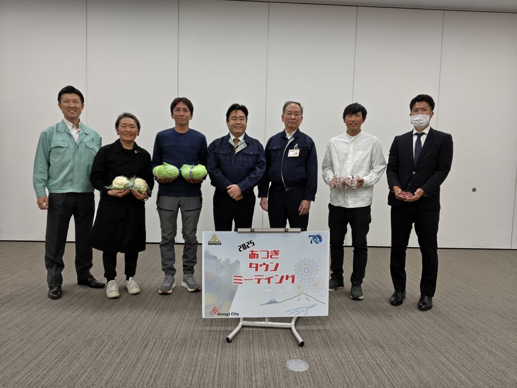 新規就農者との記念写真