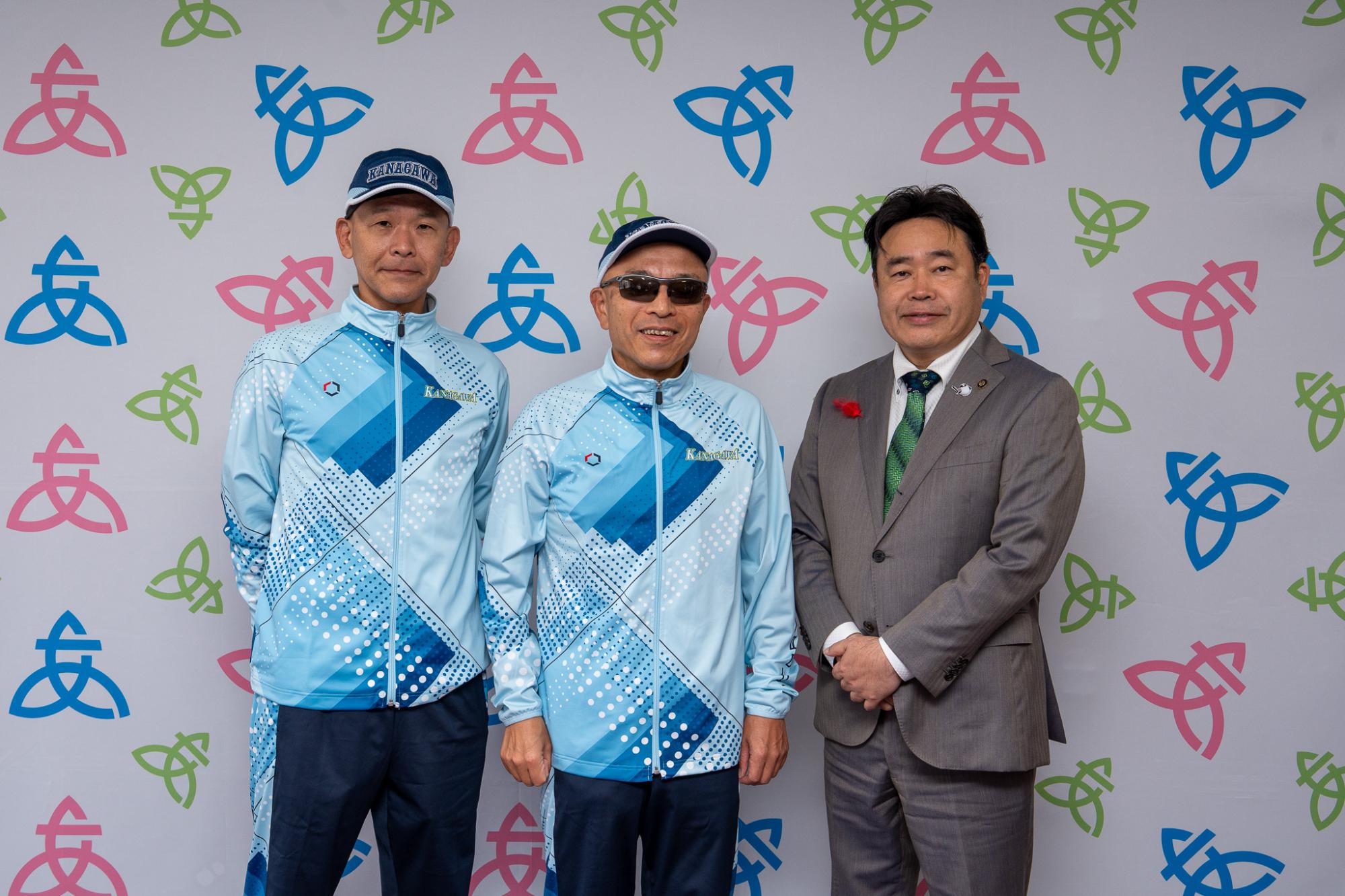 全国障害者スポーツ大会出場の塩澤選手が市長に意気込み
