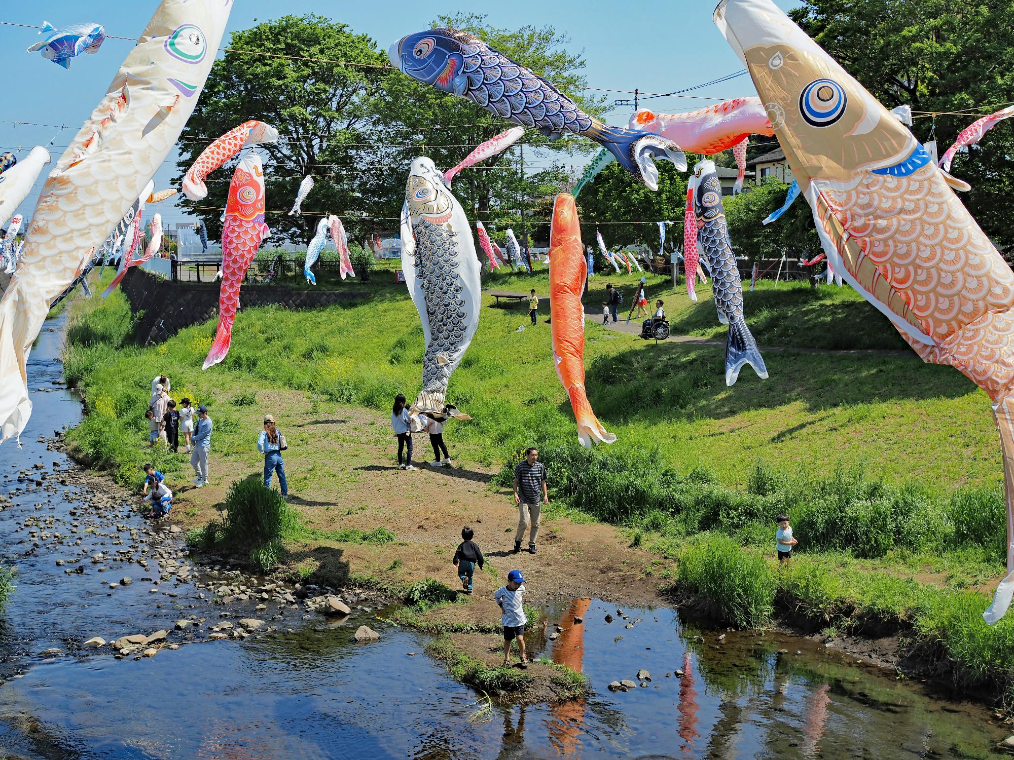 第53回広報写真コンクール市長賞の五月の風・川を渡る笑い声