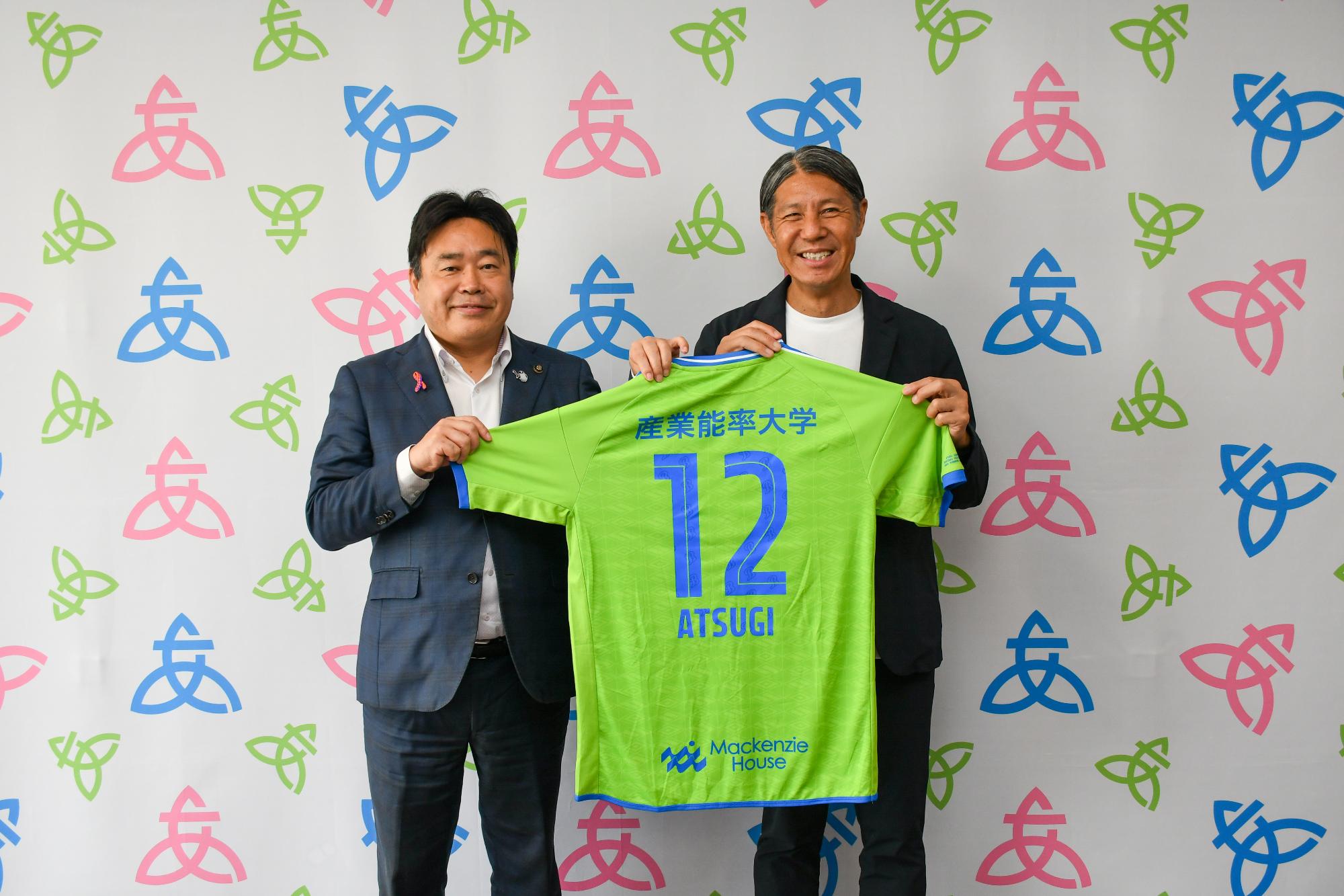 湘南ベルマーレの雲出哲也社長と