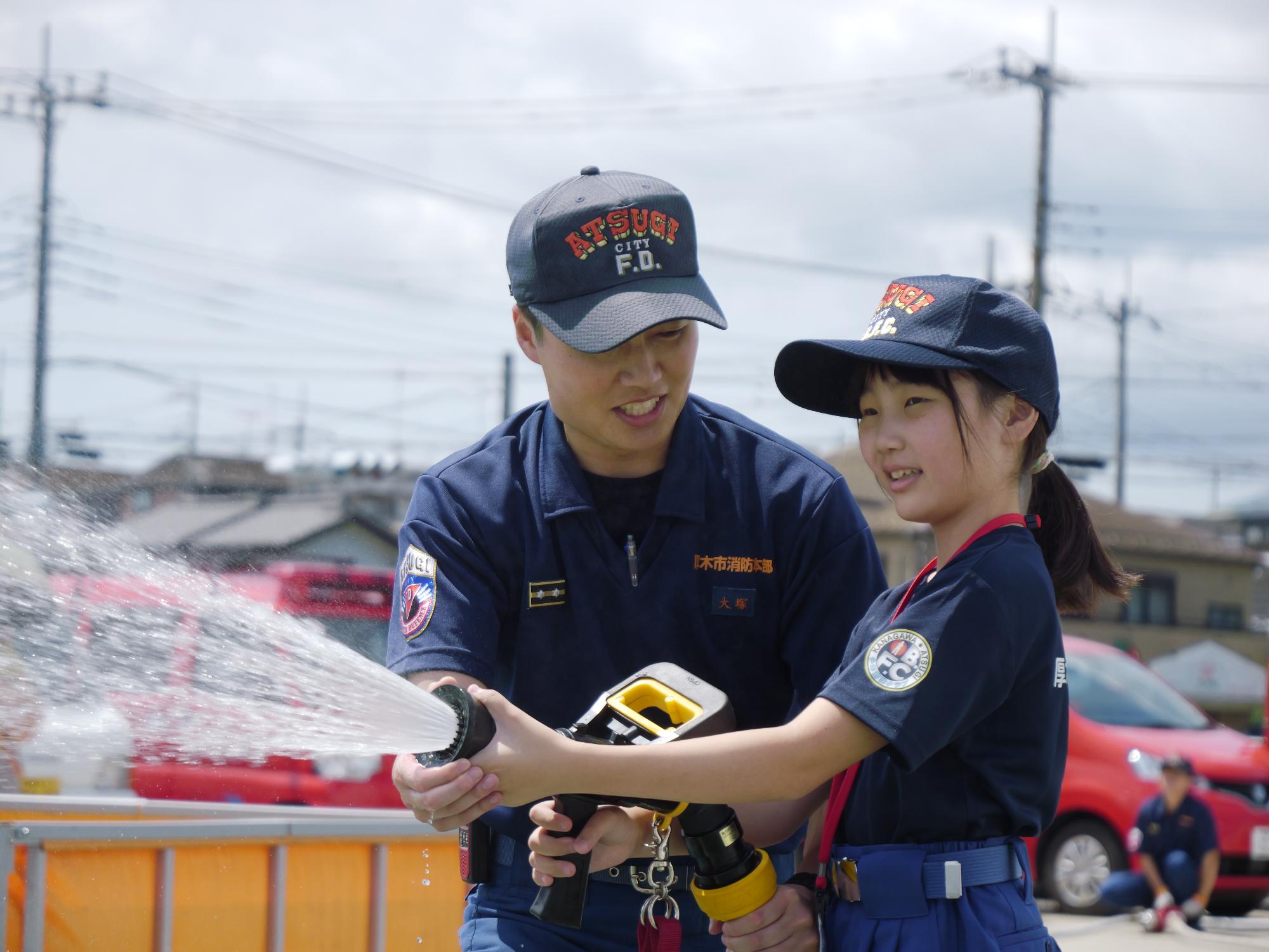 夏休み消防体験教室