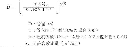 放流管の算定式