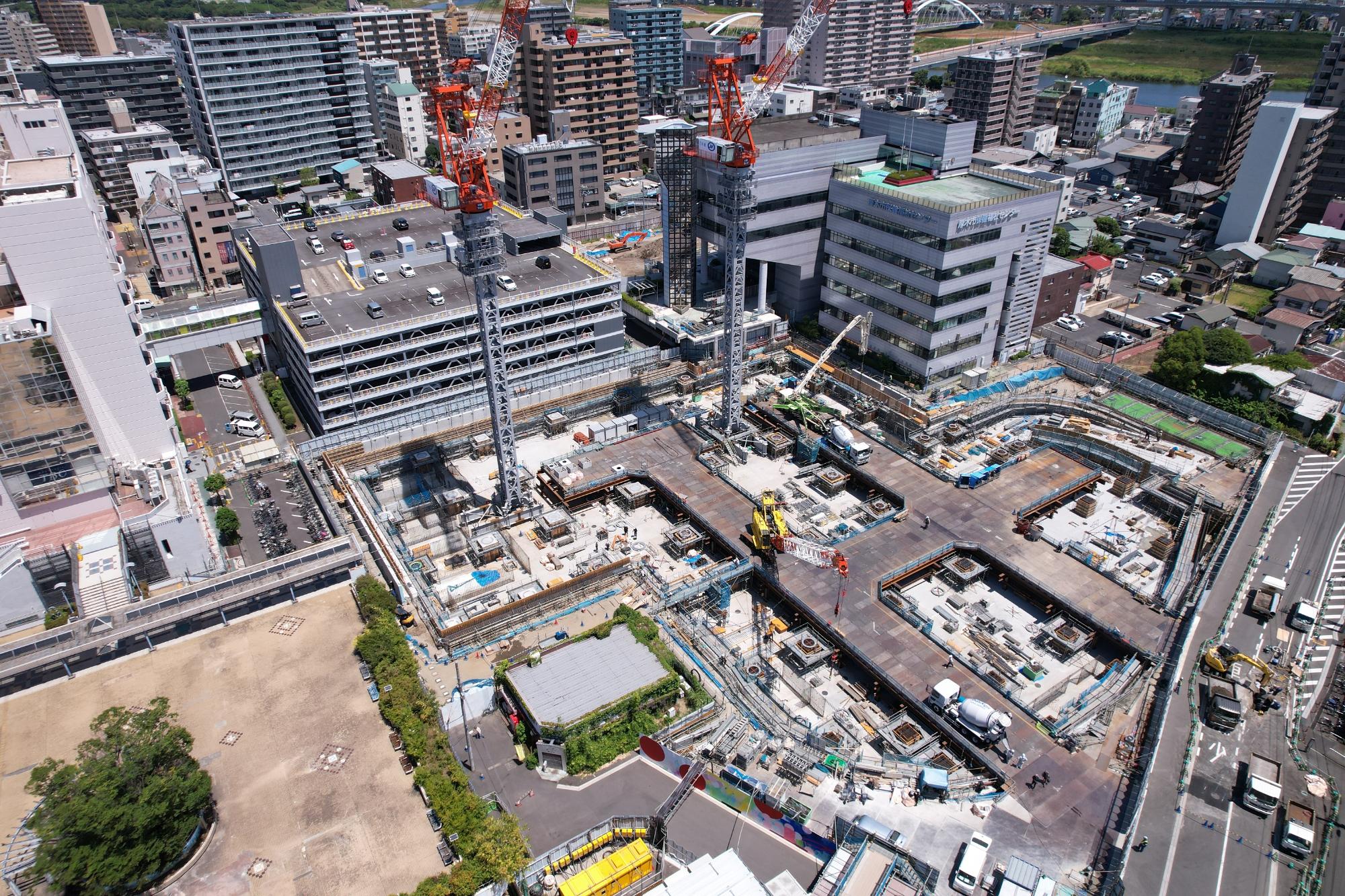 上空60mから（南西から）