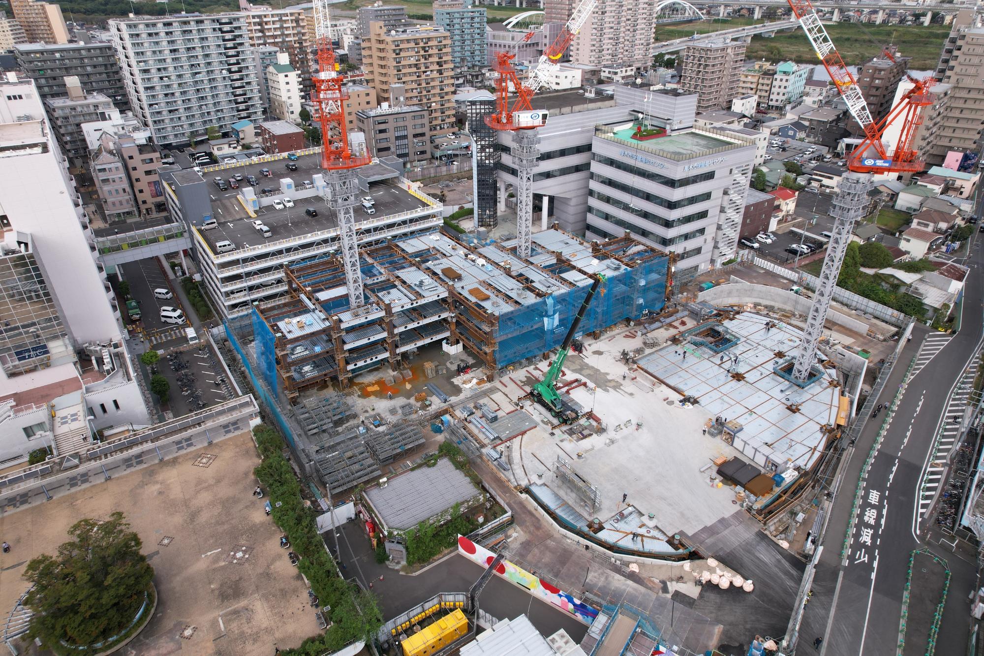 上空60mから（南西から）