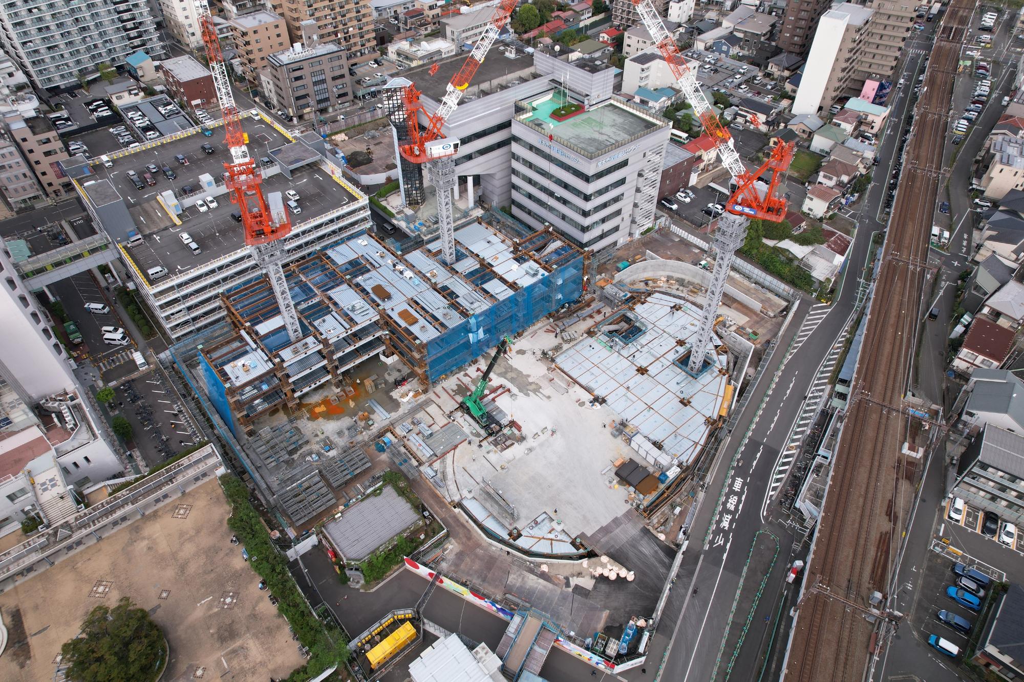 上空90mから（南西から）