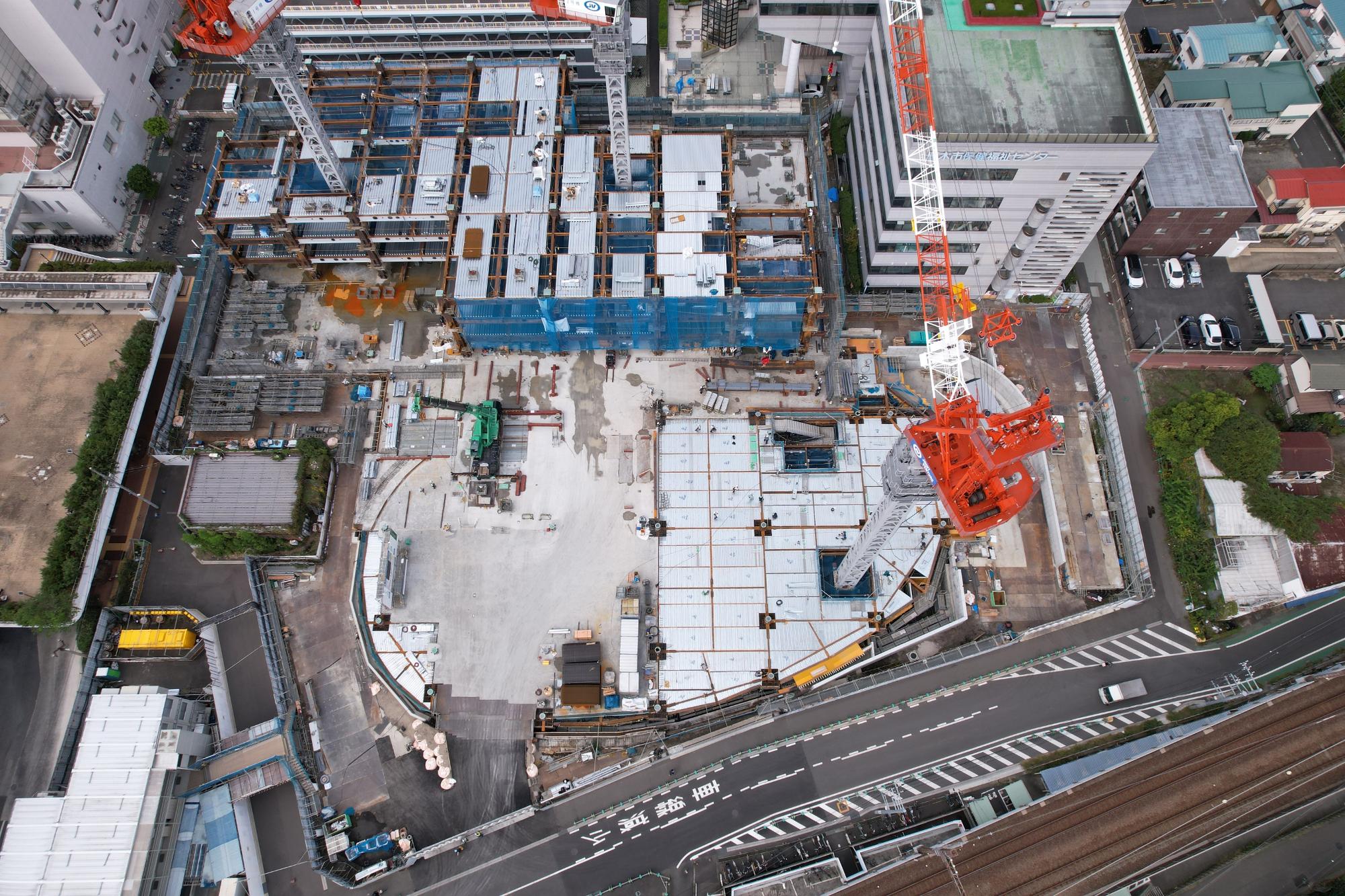 上空90mから（真上から）