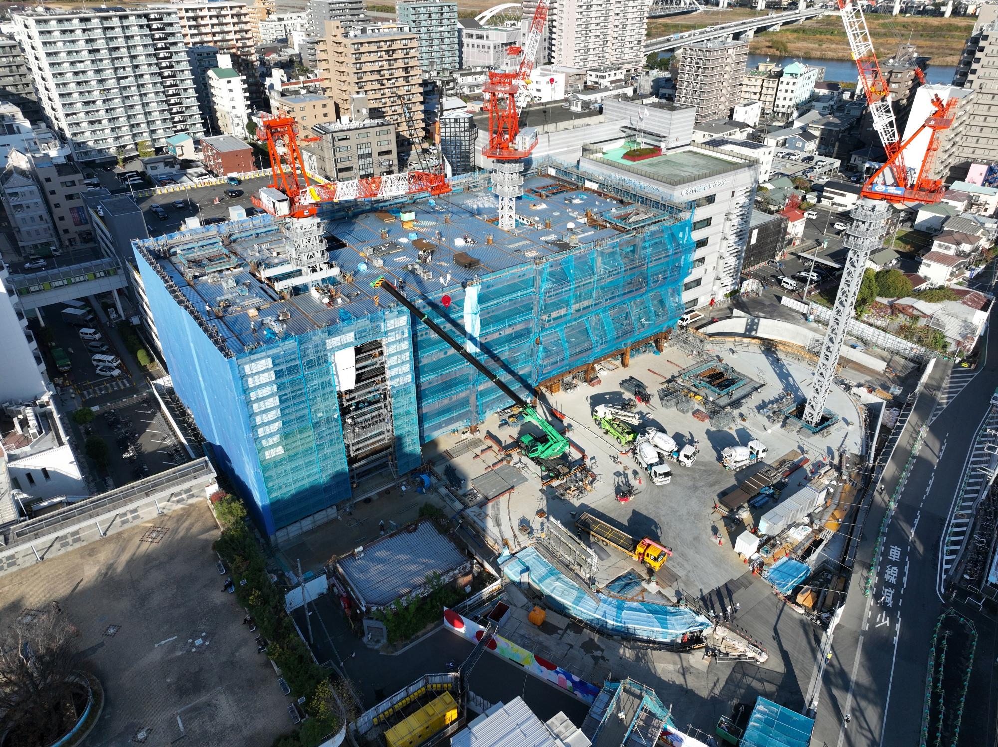 上空60mから（南西から）