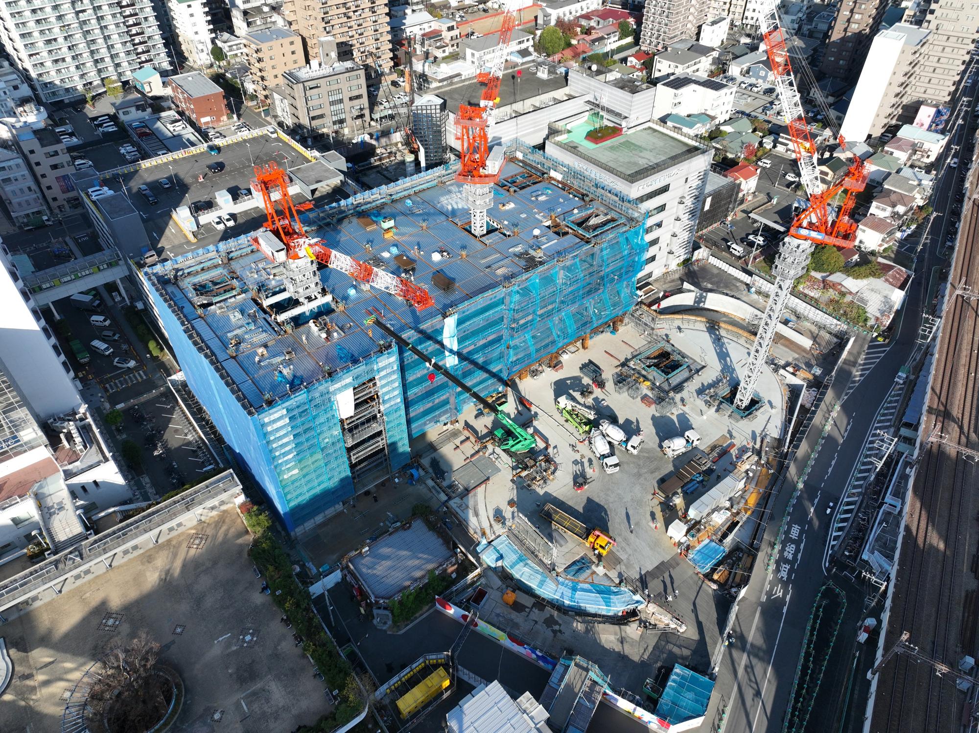 上空90mから（南西から）