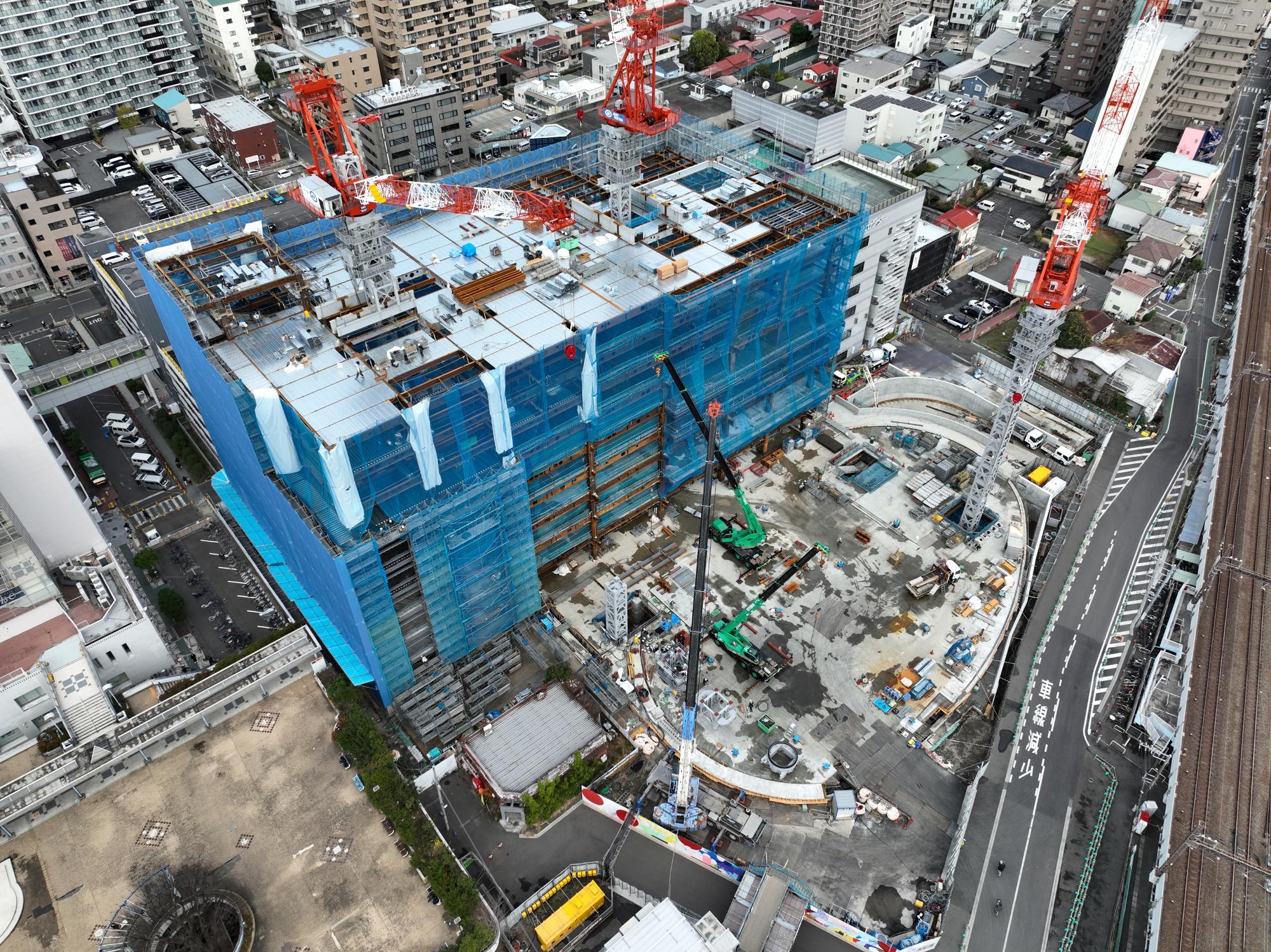 上空90mから（南西から）