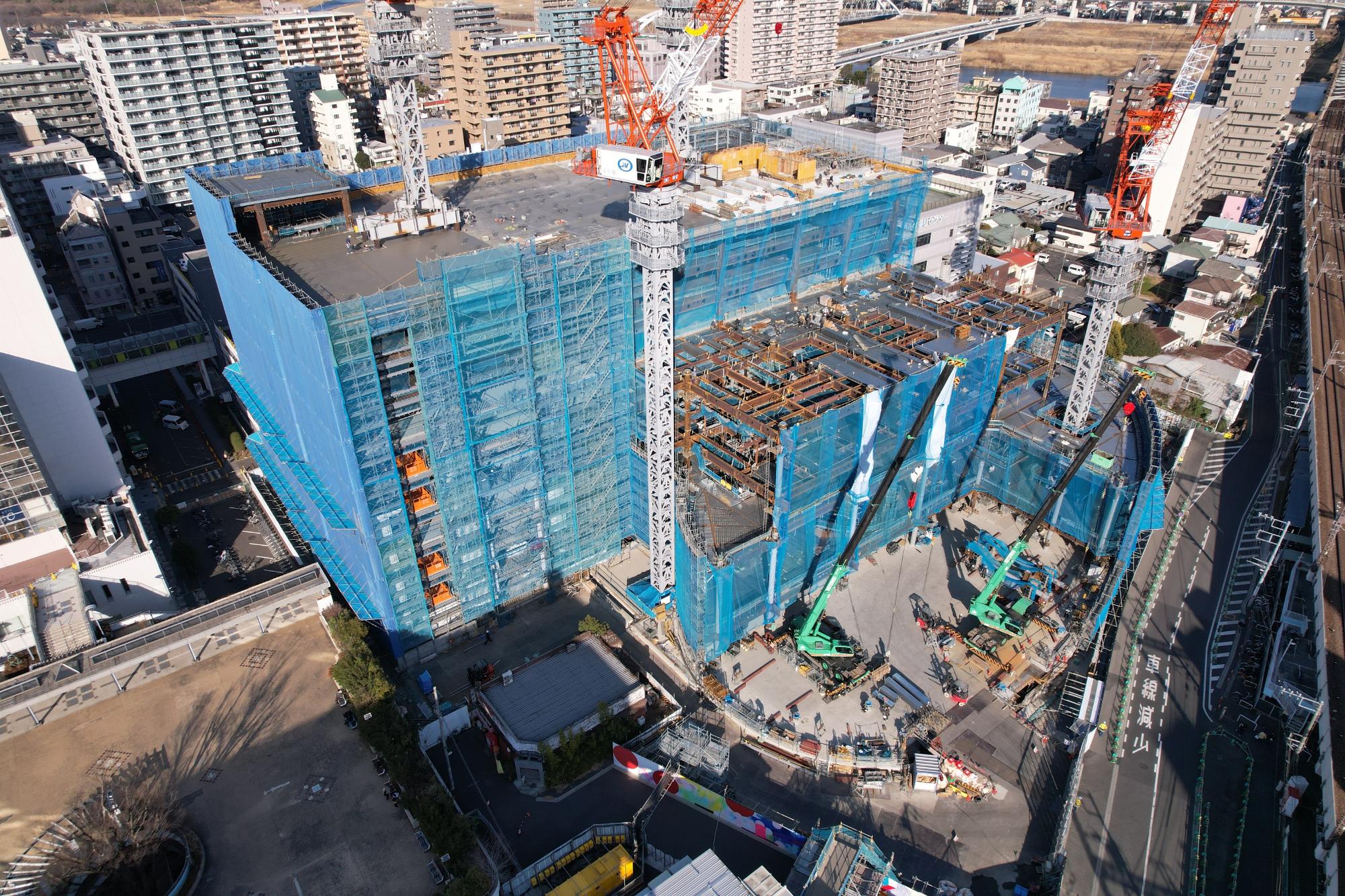 上空60mから（南西から）