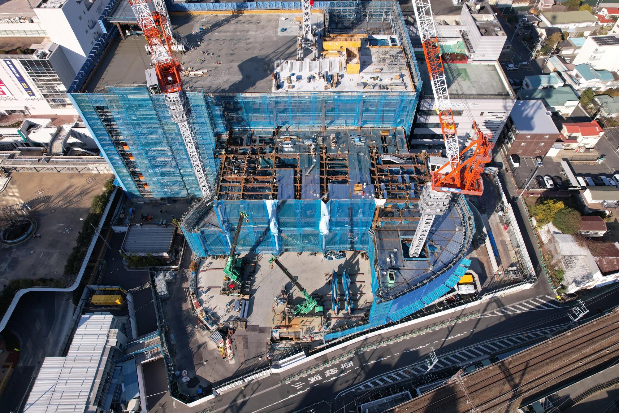 上空90mから（真上から）