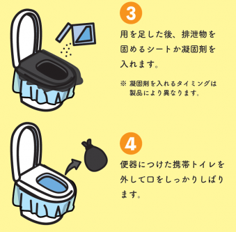 簡易トイレ作り方２