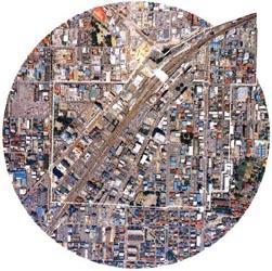 土地区画整理地の航空写真