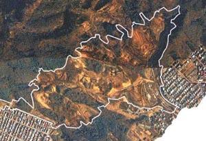 土地区画整理地の航空写真