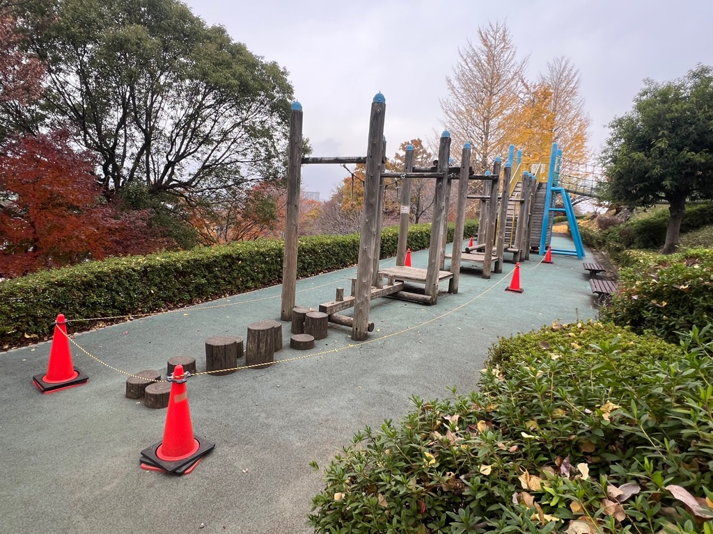 遊びの丘のコンビネーション遊具（使用中止）