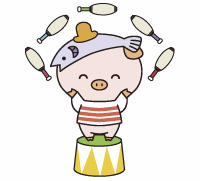 あゆコロちゃんジャグリング