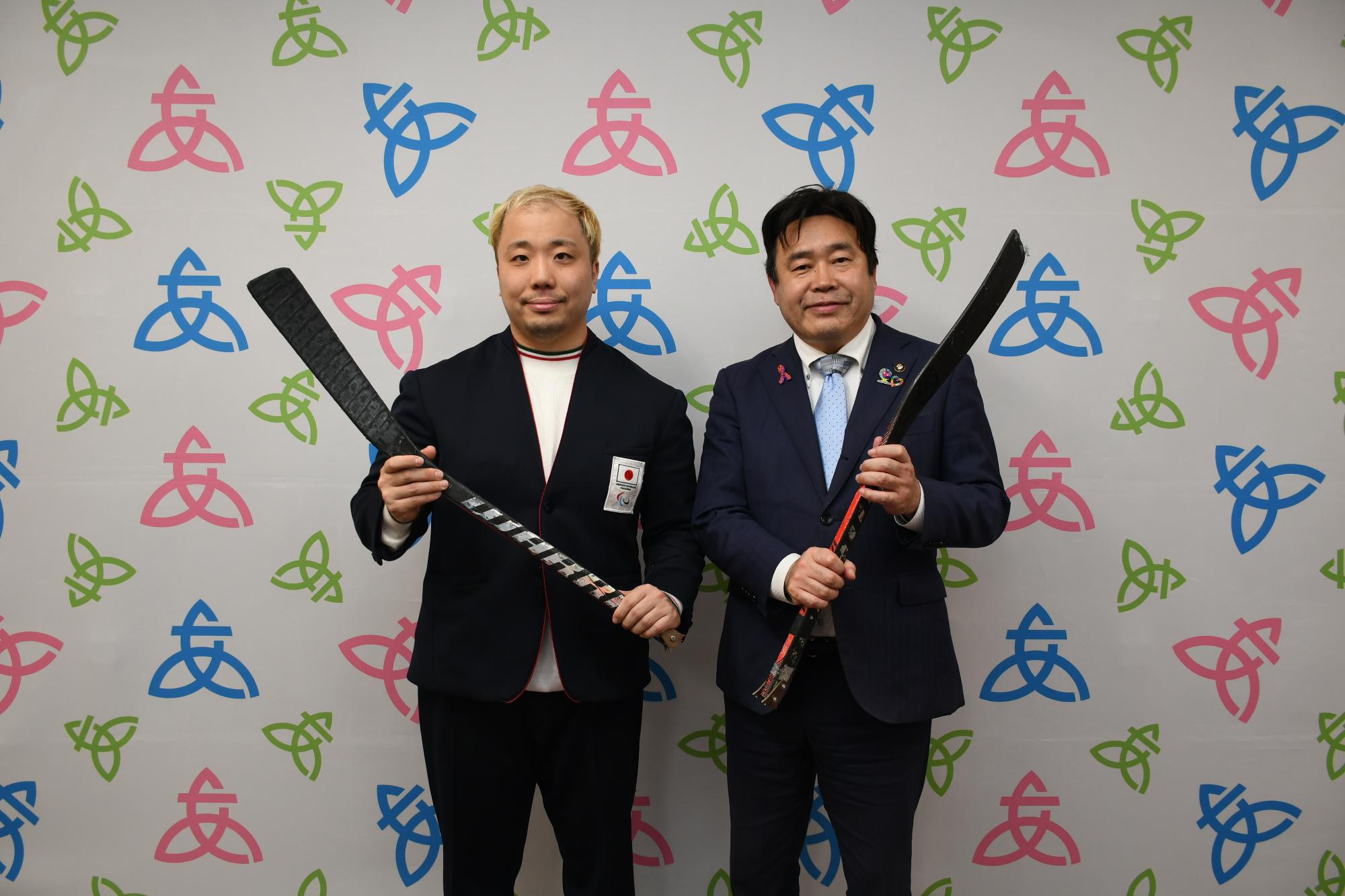 松下選手記念写真