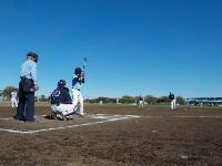 市民スポーツ大会でソフトボールをしている写真