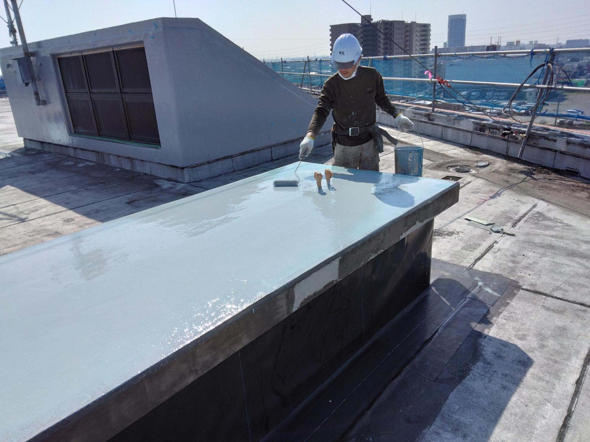 屋上基礎 防水工事
