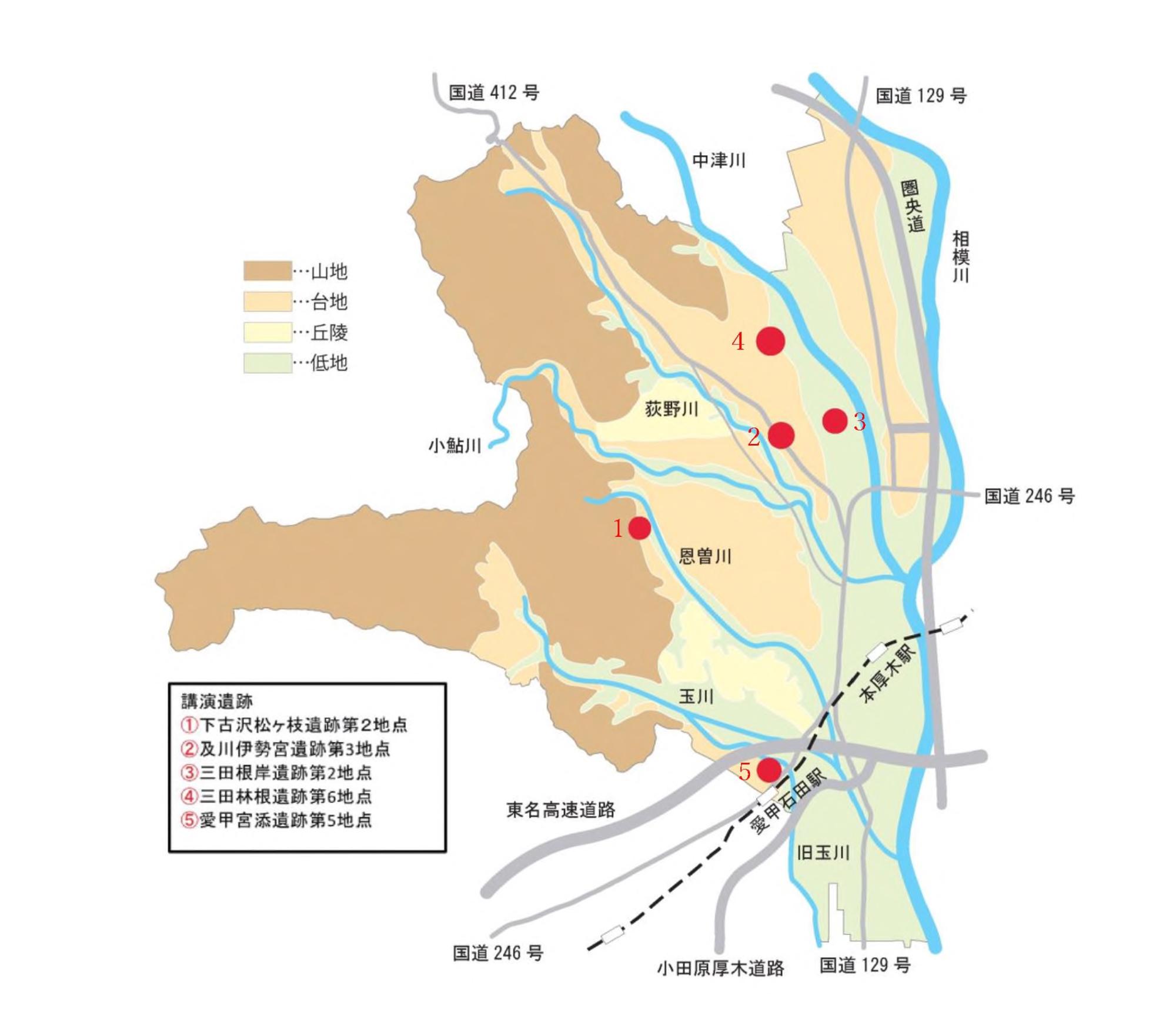 遺跡講演会　地図