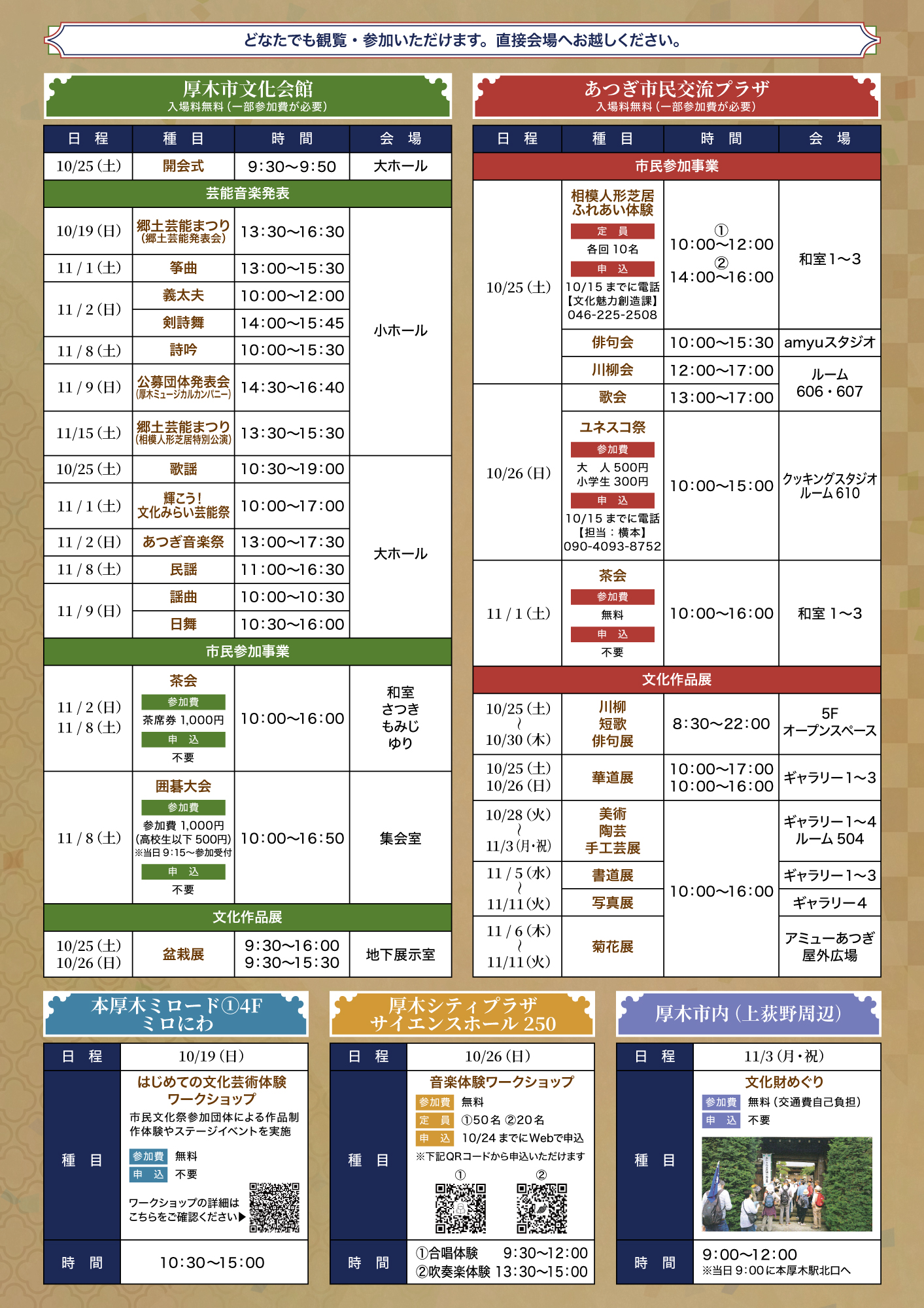 R7市民文化祭ポスター（裏）